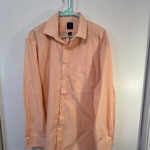 Men's Oxford New York casual button down shirt. Size 17-17 1/2, 34/35, Blend